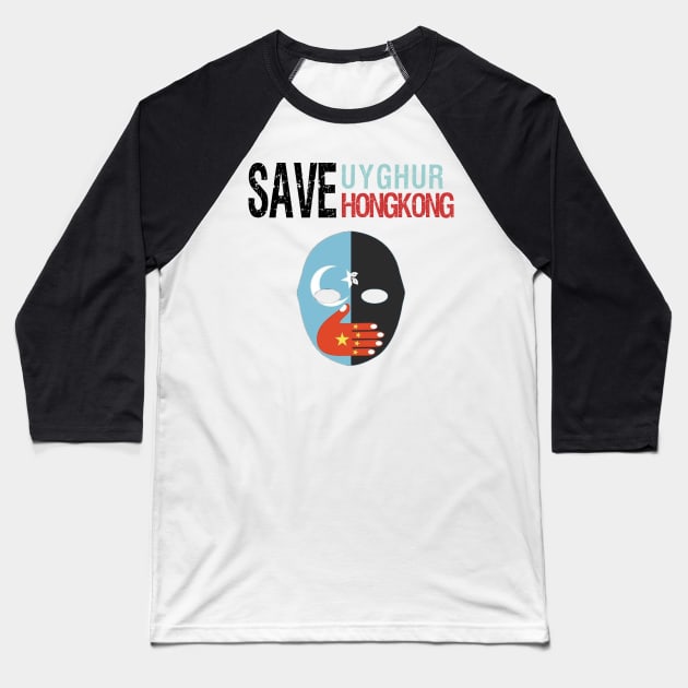 save uyghur and hongkong Baseball T-Shirt by S-Log